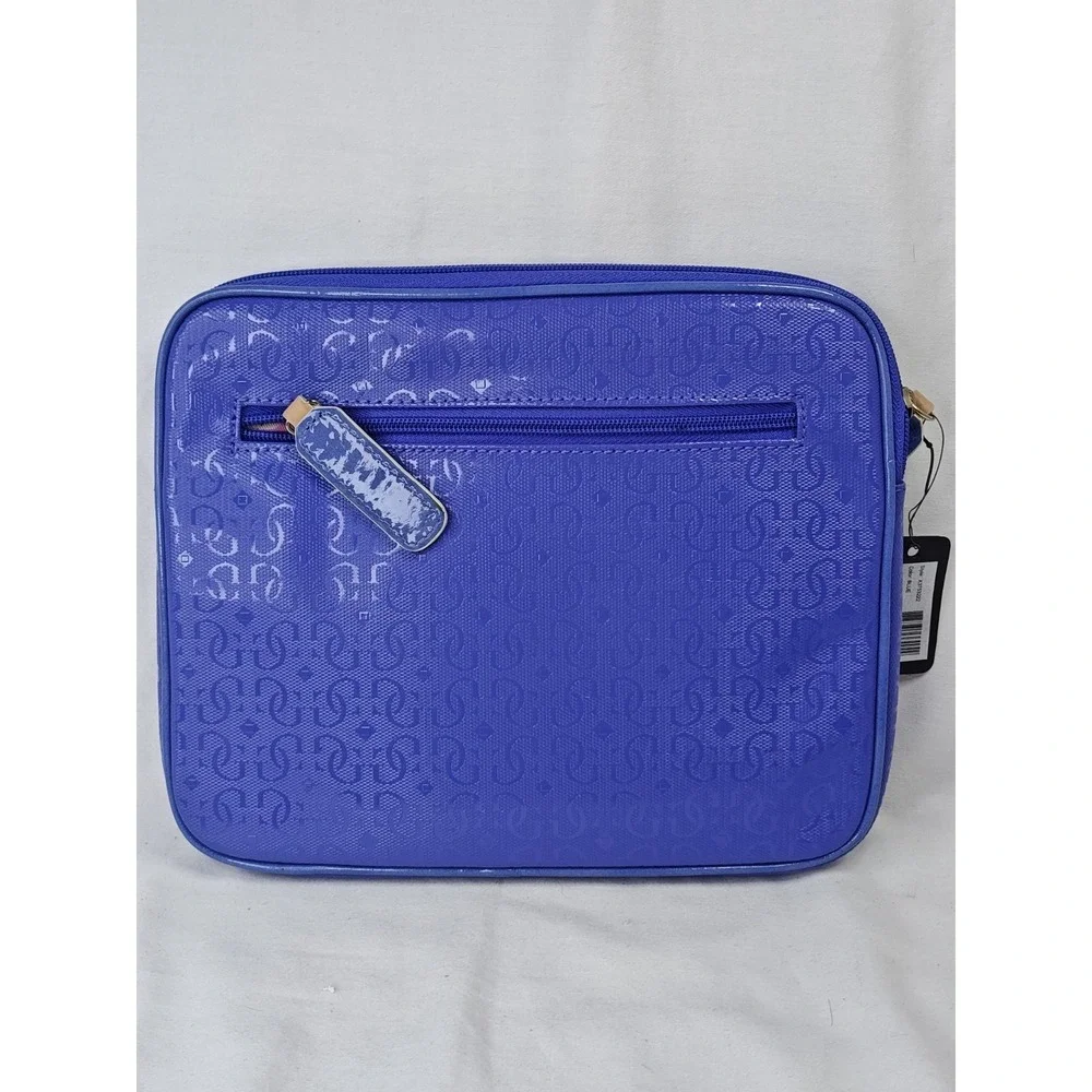 NWT GUESS Frosted Blue Tablet iPad Laptop Sleeve Case Pouch Bag X3753222